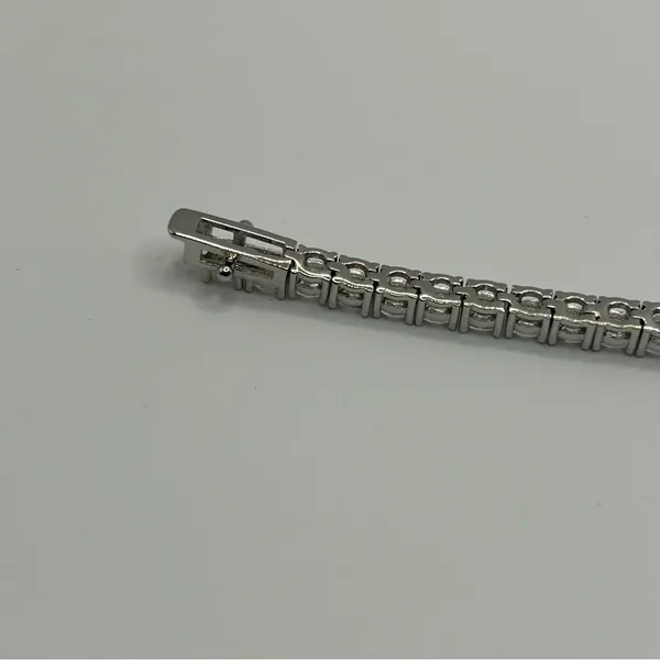 Moissanite Iced Out Tennis Bracelet Silver 3mm 8 Inches Brand New VVS1 D Color - Image 3