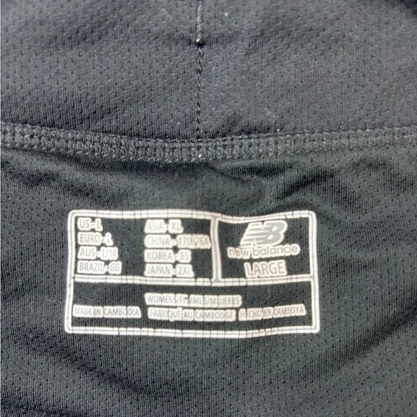 New Balance L Black Athletic Running Shorts - Image 7