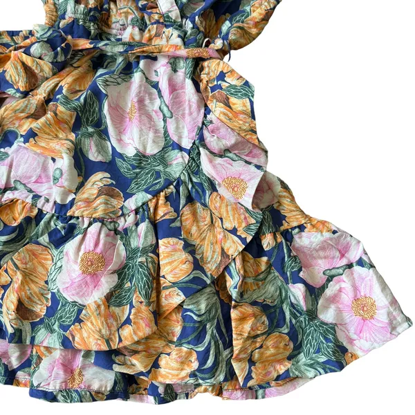 NEW Anthropologie Floral Wrap Mini Dress - Image 7