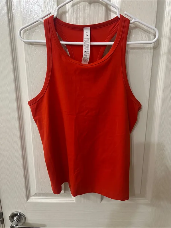 Lululemon Align Waist-Length Racerback Tank Top in Cherry Ember - Image 3