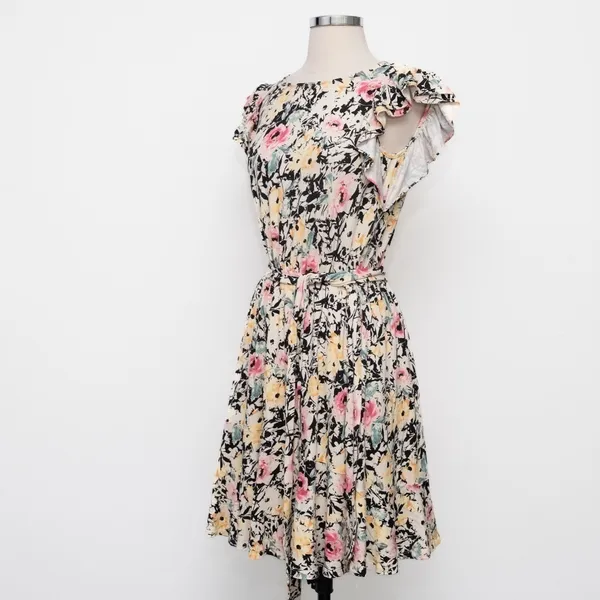 Lauren‎ Ralph Lauren. New! Knit Floral Ruffle Sleeve Dress. - Image 9