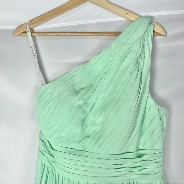 Azazie Molly Mint Bright Green‎ Formal Bridesmaid Dress A6 - Image 6