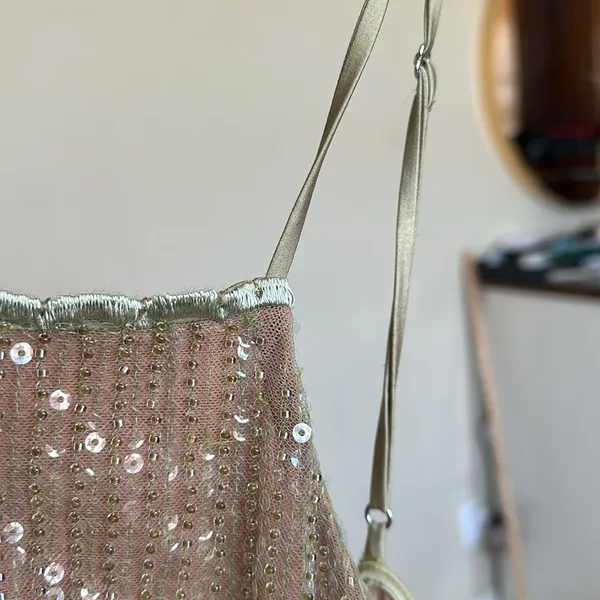 LIMITED EDITION House‎ of CB XL 'Alondra' Cafe Au Lait Beaded Maxi Dress NWOT XL - Image 7