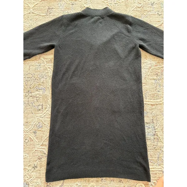 Cabi Sweater Womens Small Black Midi Longline Cardigan‎ Travel Preppy Academia - Image 3