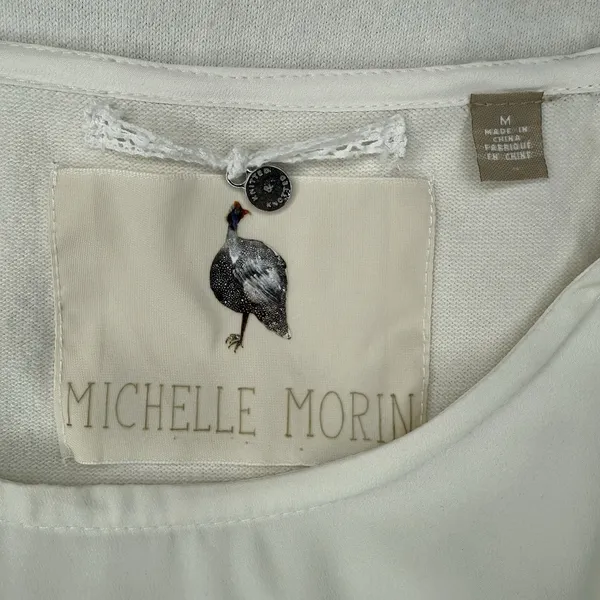 Anthropologie M‎ Floral Blouse Vintage Beetle Blouson Top Cottagecore Nature - Image 5