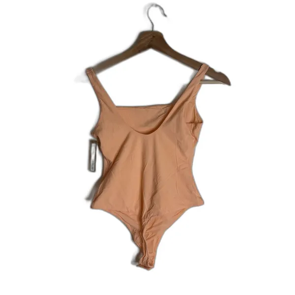 Skims Seamless Bodysuit Womens M Orange Fits Everybody Square Neck Faded Nectar - Image 5