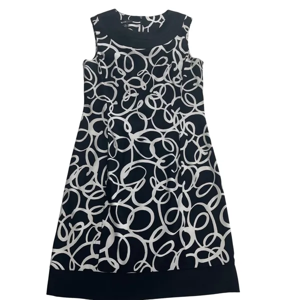 ALYX Dress Women's Size 6‎ Sleeveless Black White Mod Circle Print Career - Image 5