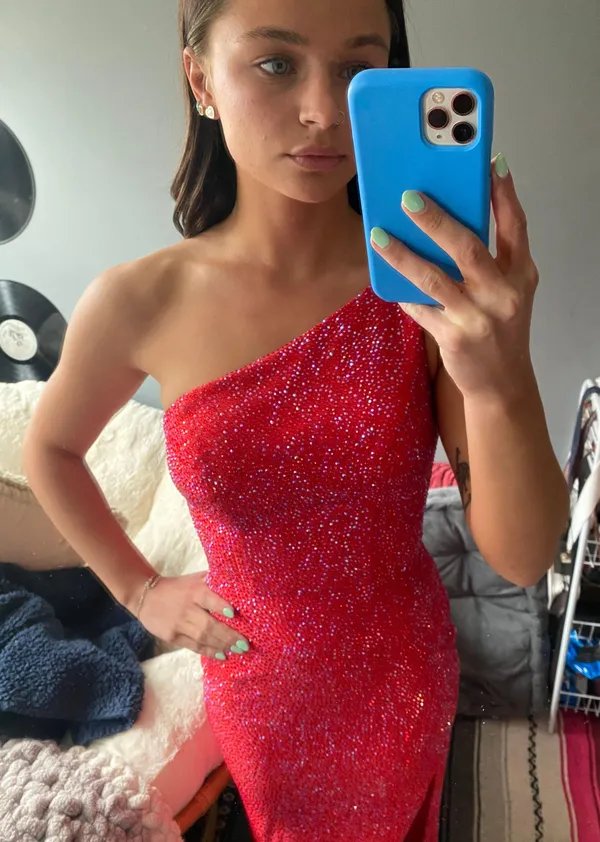 Sherri Hill Red Gown - Image 3