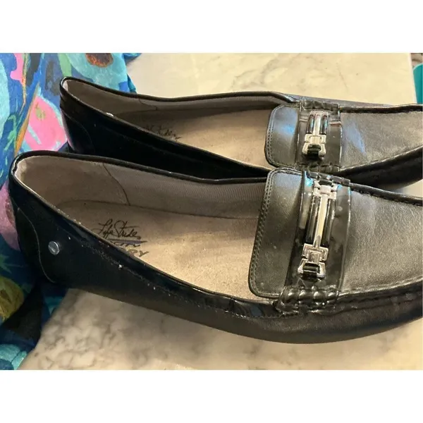 Life Stride Black Loafers Woman’s Size 9 Velocity with‎ Memory Foam - Image 4