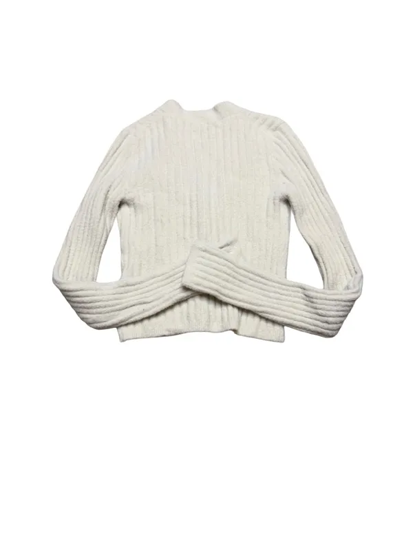 🧶 Wilfred Free 2XS Ribbed Button Front V Neck Cardigan Sweater Nylon 🧶 - Image 6