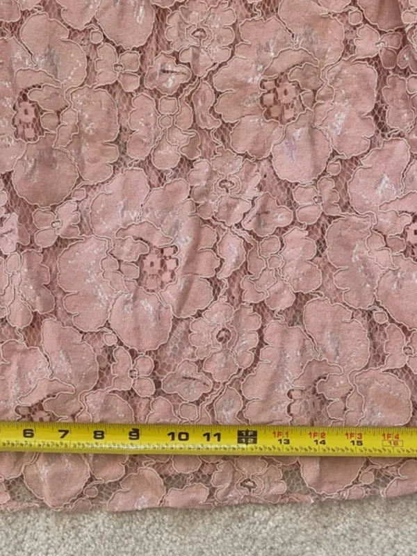 Wayf Emma Puff Sleeve Women’s Blush Size Medium Floral Lace with Cami - Image 7
