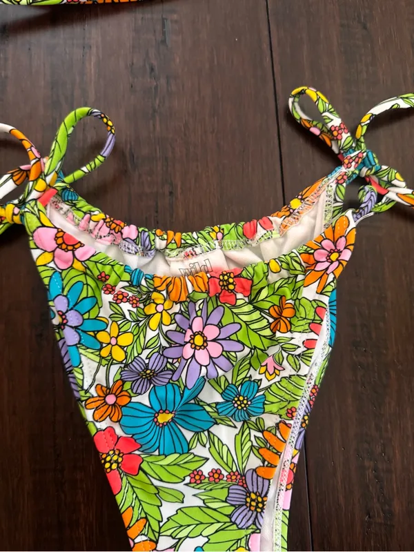Wild Fable Floral Tie-String Bikini - Image 2