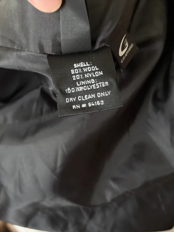 Jones New York Wool Blend Long Trench Overcoat Jacket - Image 7