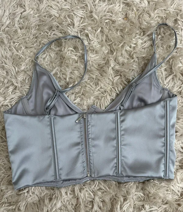 White Fox blue corset top - Image 5