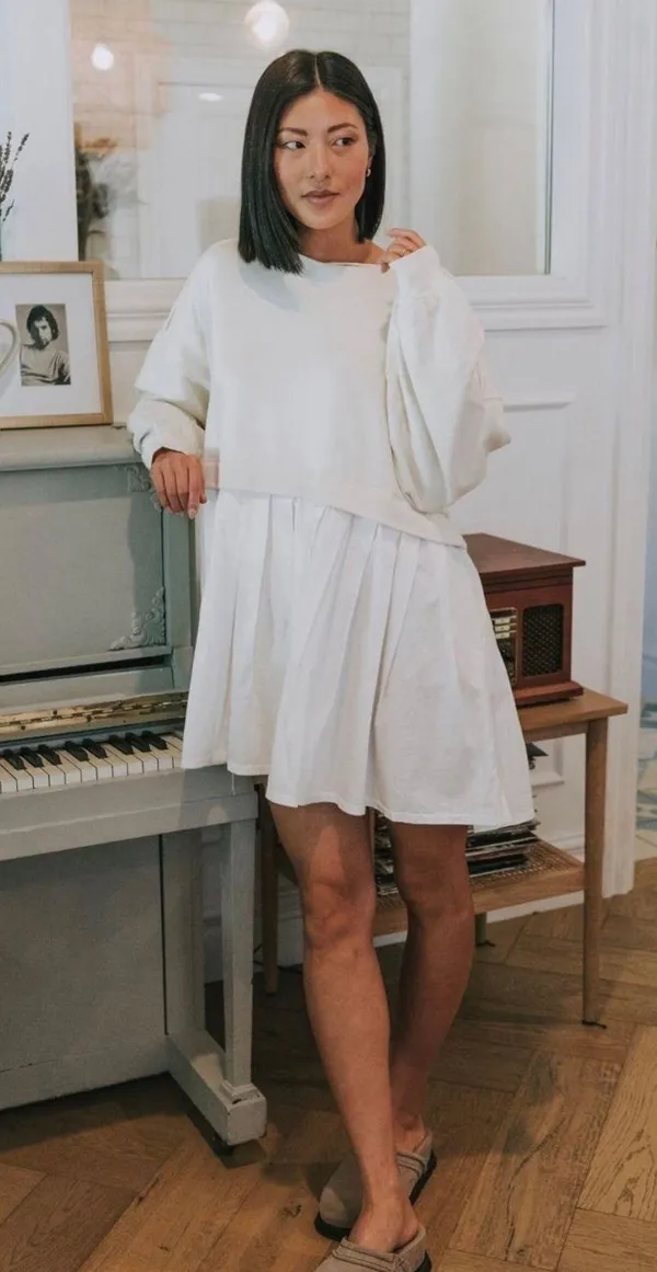Free People Eleanor Sweatshirt Dress - Image 4