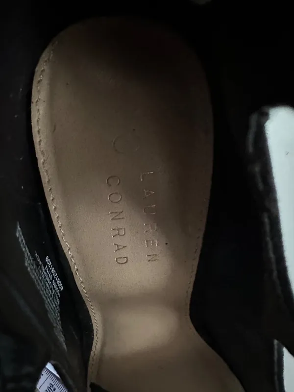 Lauren Conrad Women’s 8.5 Black Block Heel Shoes Academia Romantic Y2K 90s Fall - Image 9
