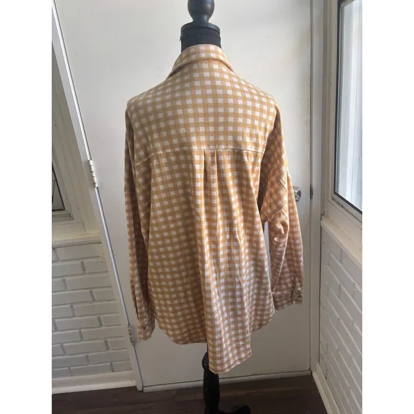 12th Tribe New With Tags Gingham Shacket M/L boho equestrian festival layered - Image 4
