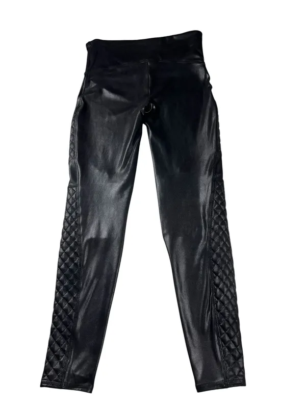 Spanx Quilted Moto Black High Rise Leggings Women’s Size Large - Image 8