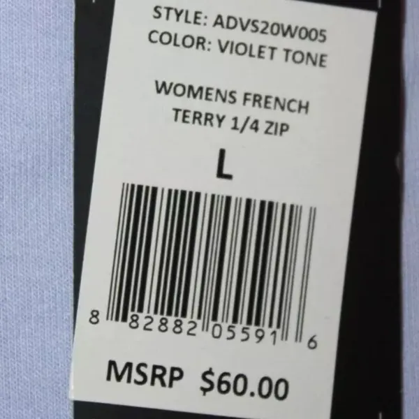 ADIDAS Women's‎ French Terry 1/4 Zip Golf Pullover Top. NEW WITH TAGS. - Image 2