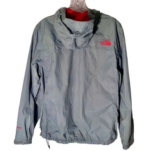 The North Face Shell Hyvent Jacket Gray Pink Lining Size Medium Women’s - Image 2