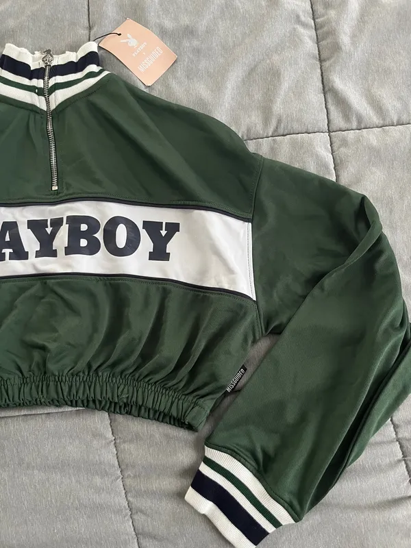 Playboy Cropped Missguided Sweatshirt - Image 2