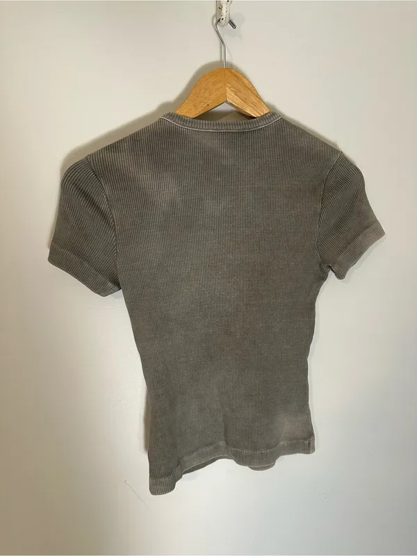 Agolde Arlo ribbed tee small - Image 5