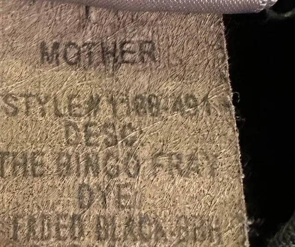 MOTHER The Bingo Fray Cropped Wide Leg in Faded Black Linen Blend - Image 11