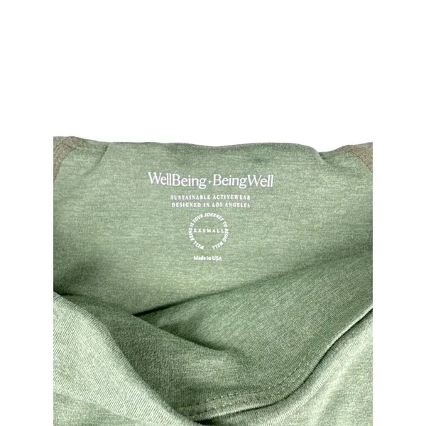 Well Being + Being Well Ashe 7/8 Leggings and Sports Bra in Loden Green Heather - Image 3