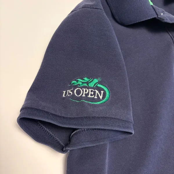 Ralph Lauren Polo Shirt Womens L Navy US Open Big Pony Short Sleeve Cotton - Image 5
