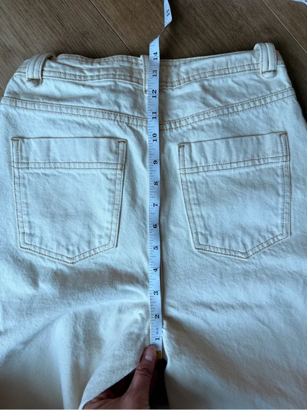 Sézane High-Waisted Button-Fly Jeans size 36 - Image 6