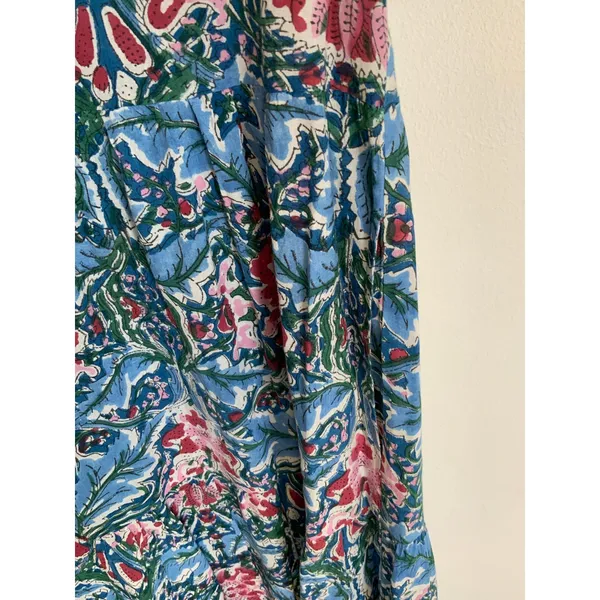 Becasa Floral Midi Popover Dress‎ size small - Image 3