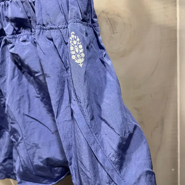 Cute Free People Movement periwinkle crinkle shorts yoga running elastic waist - Image 6