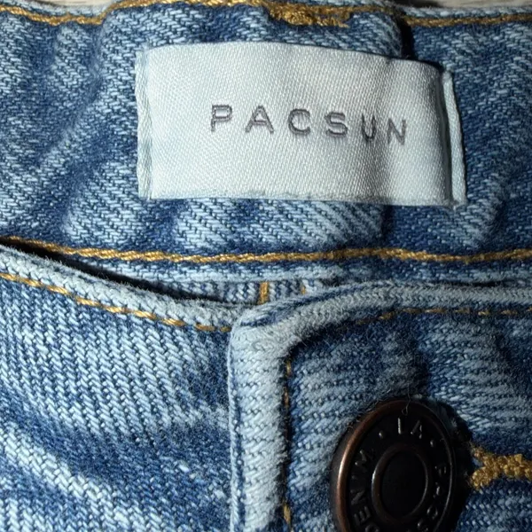 PacSun low rise baggy dark wash jeans - Image 3