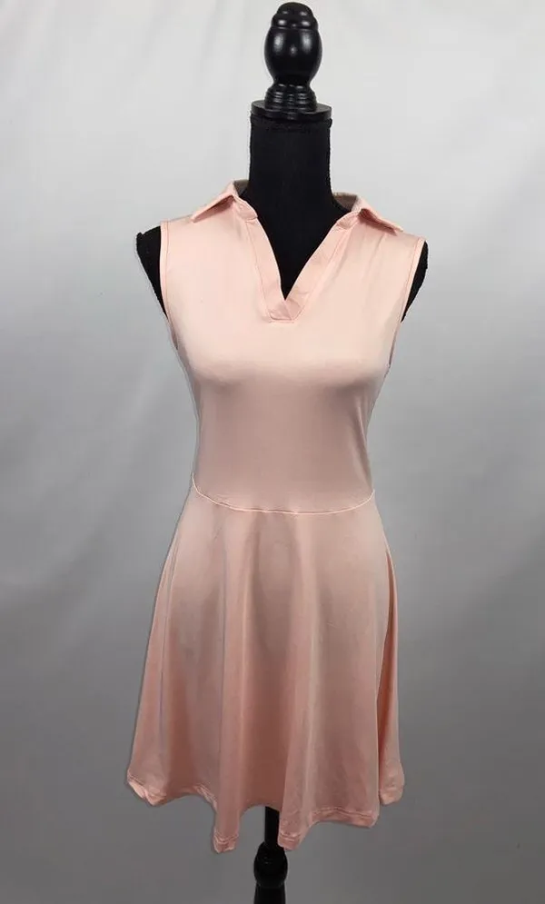 ress Tennis/Golf Sleeveless Dress V-Neck With Shorts Medium Light Pink - Image 2