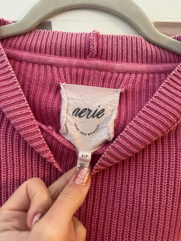 Pink Aerie Knit Sweater - Image 2