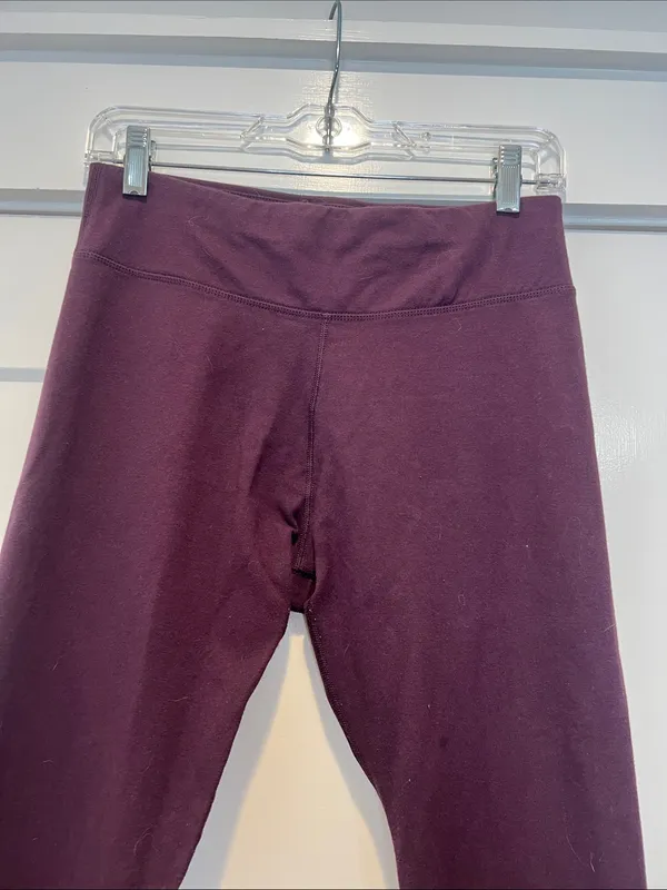 Pact High-Waist Leggings in Deep Plum size medium. - Image 3