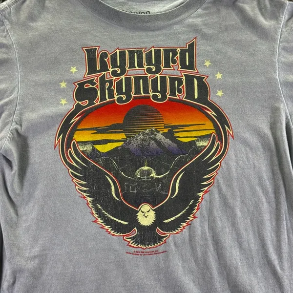 Lynyrd Skynyrd Shirt Womens Sz XL Gray - Image 2