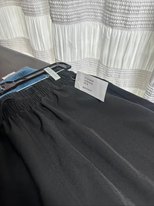 Black Elastic-Waist Scrub Pants Sz M NWT - Image 5