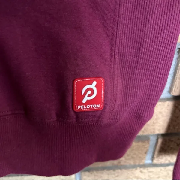 Peloton Ultimate Fleece Lined Full Zip Hoodie Women’s Size Medium Logo Active - Image 8