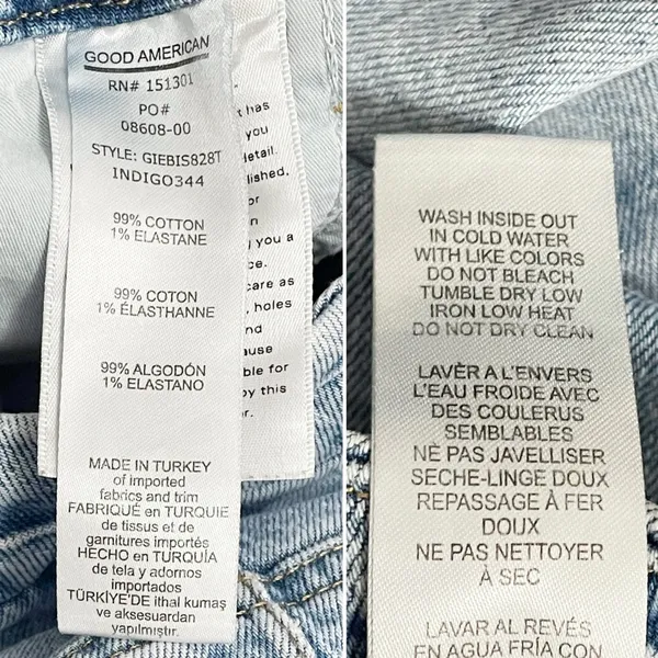 Good American Good Icon Split Inseam Jeans Size 10 / 30 Medium Wash Straight Leg - Image 9