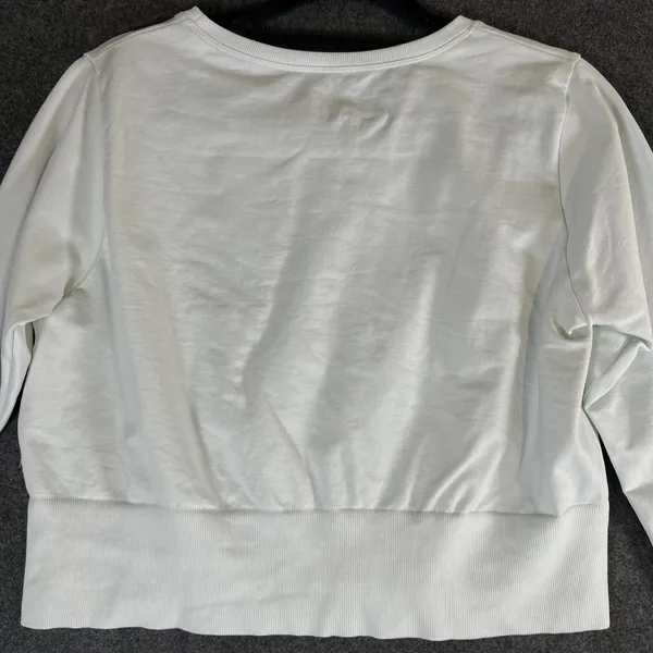 OFFLINE by Aerie Womens XXL White Cropped Long Sleeve Crewneck Sweatshirt - Image 10