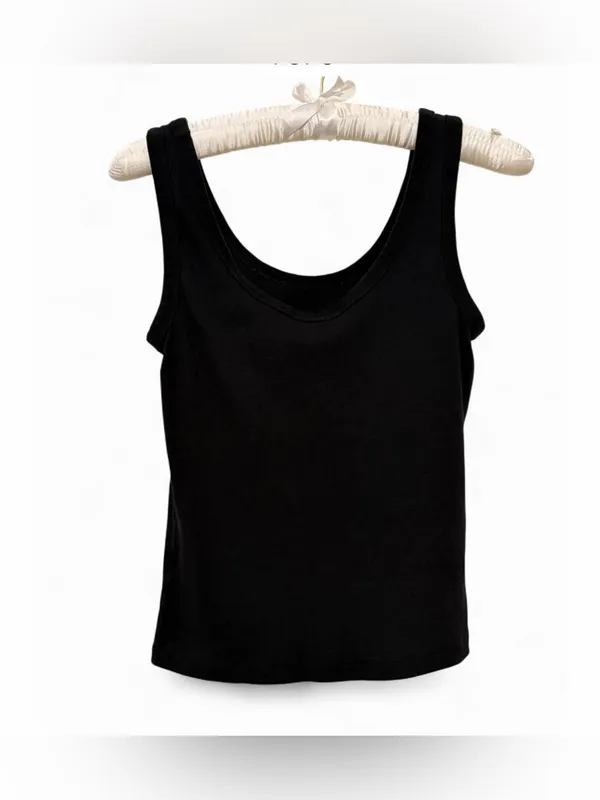 H&M Women’s Sleeveless Tank Top Black Size Large - Image 7