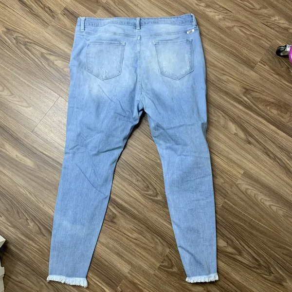 KanCan 3XL Jeans Gemma High Rise Button Fly Distress Holes Stretchy Super Skinny - Image 9