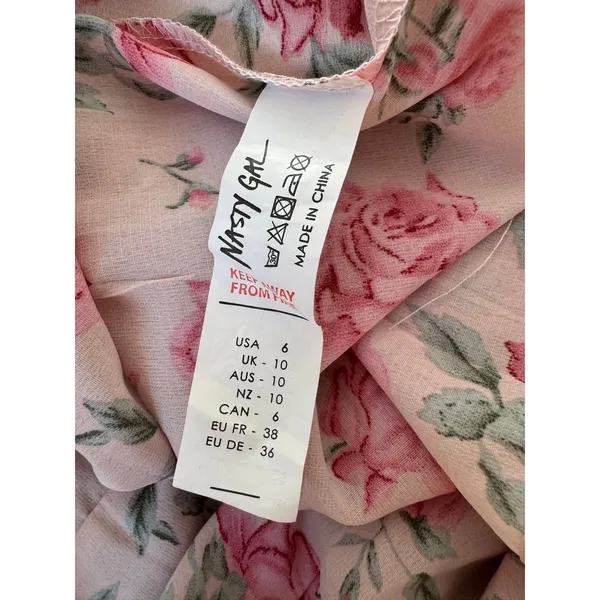 Nasty Gal Pink Floral Maxi Skirt - Image 8