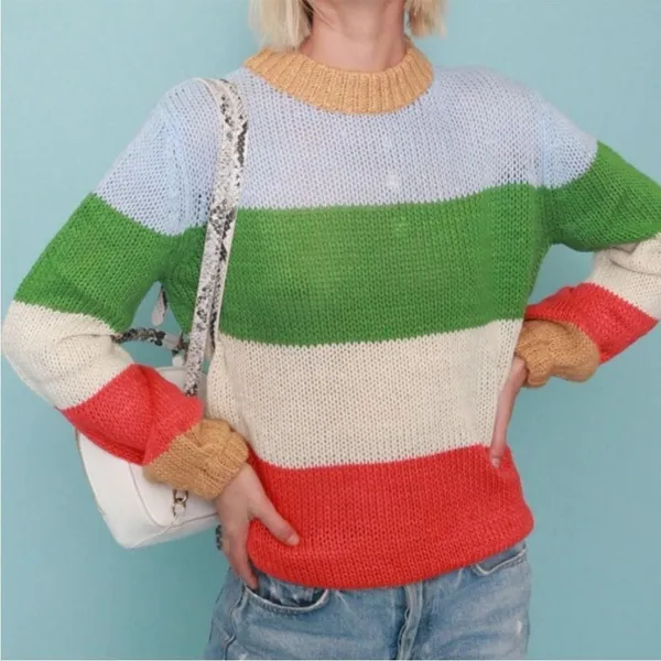 Fantastic Fawn large striped sweater‎ - Image 2