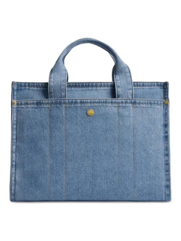 NEW Coach Standard Cargo Tote in Indigo Denim CR657 NWT - Image 3