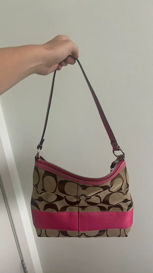 Coach Pink Vintage Shoulder Bag - Image 2