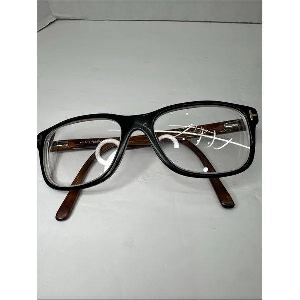Tom Ford TF5163 005 Eyeglasses Black Havana 55-17-145 Italy Case EUC - Image 4