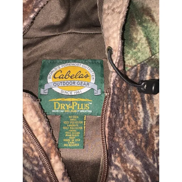Cabelas Dry Plus Outdoor Gear Camo Half Zip XL - Image 3