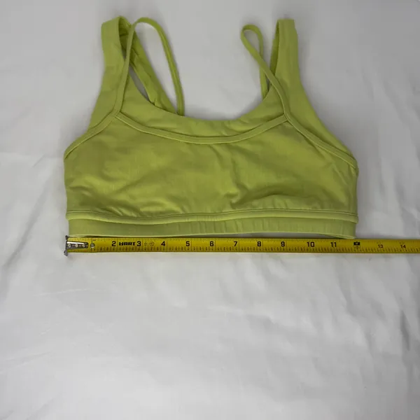 Lululemon Ebb to Train Bra Lime Green Ribbed Medium Support Size 6‎ W2CQGS - Image 7